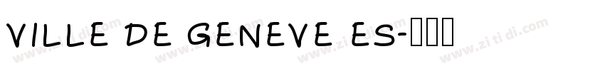 ville de geneve es字体转换